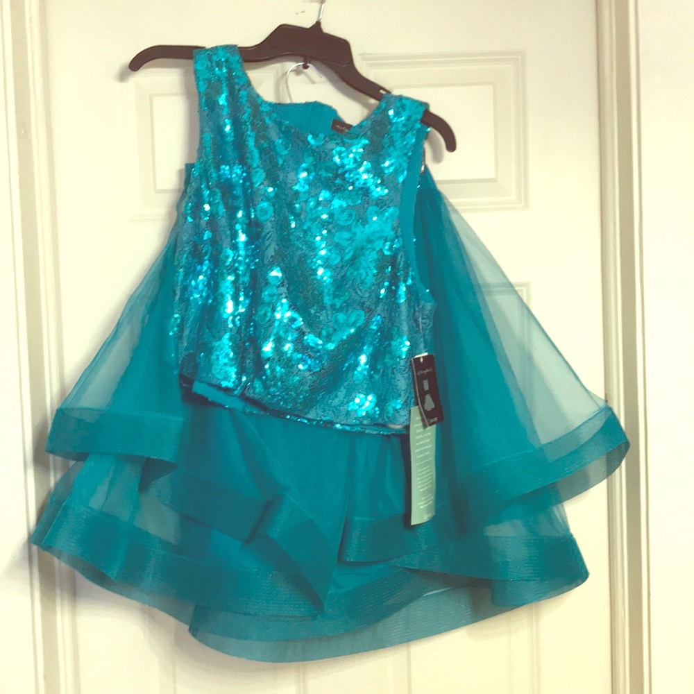 Two Piece Skater & Crop Top Dress